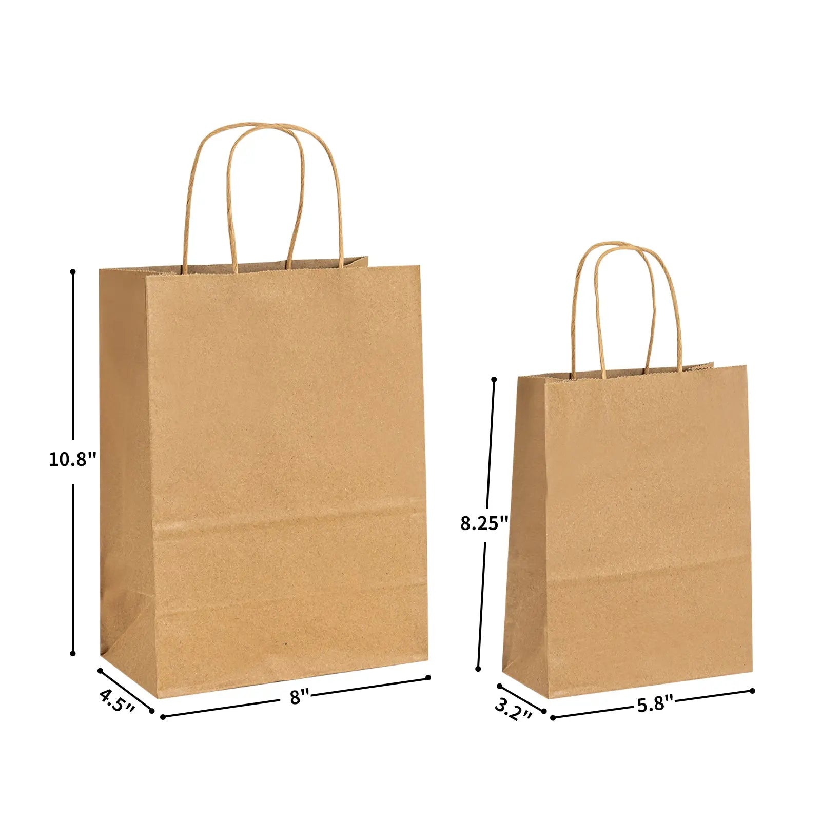 Recycled Kraft Paper Bags - RACETOP