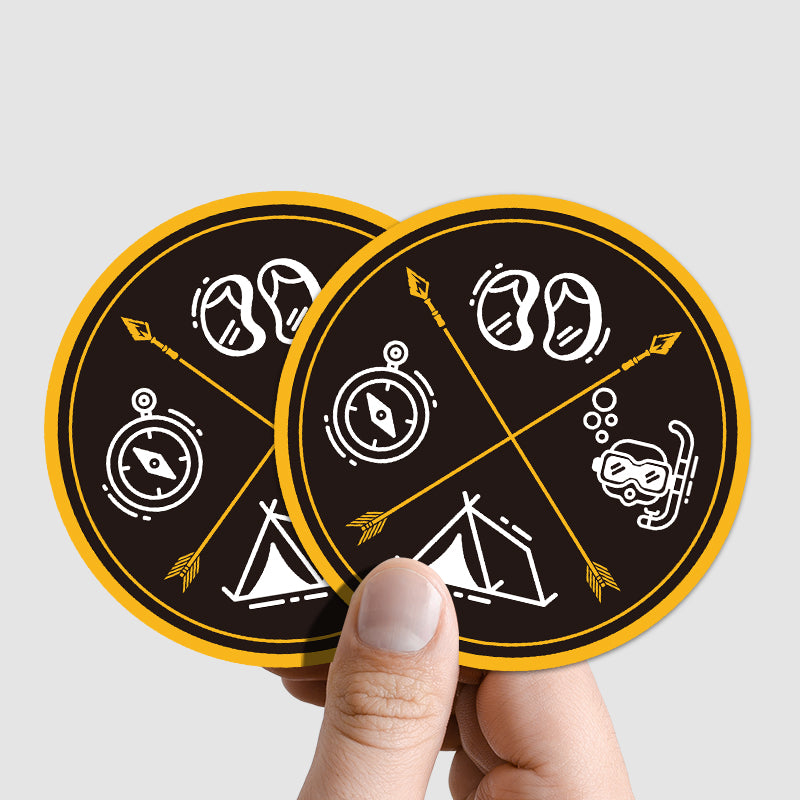 Circle Stickers - RACETOP