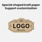 Custom Die Cut Kraft Paper Stickers