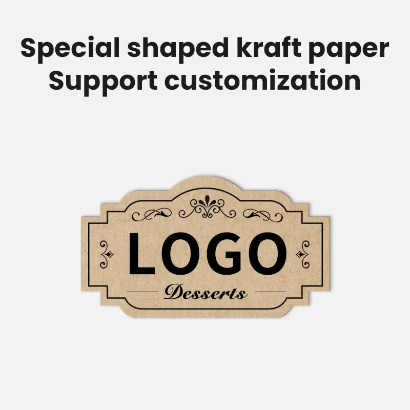 Custom Die Cut Kraft Paper Stickers