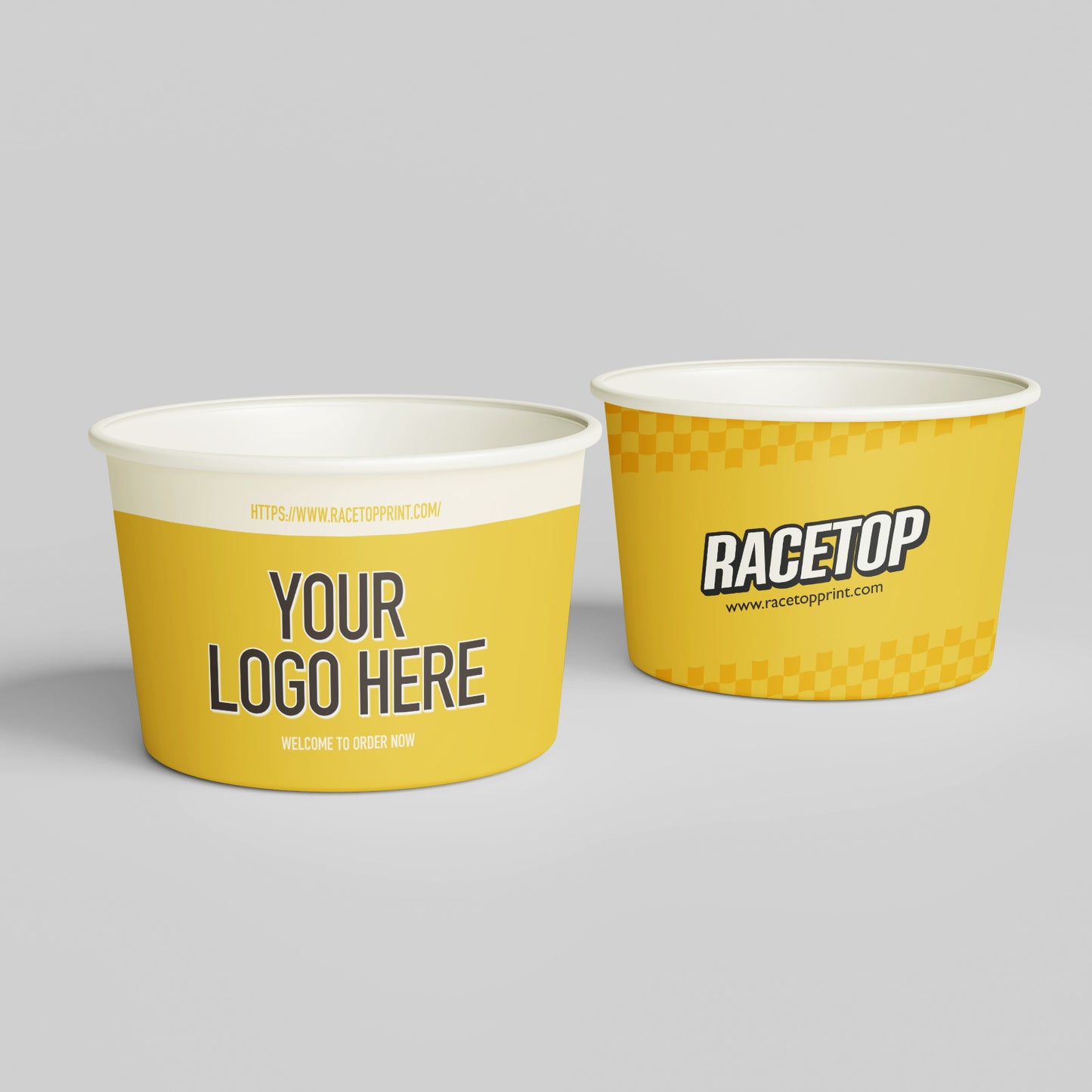 22 oz Custom Recyclable Ice Cream & Food Cups