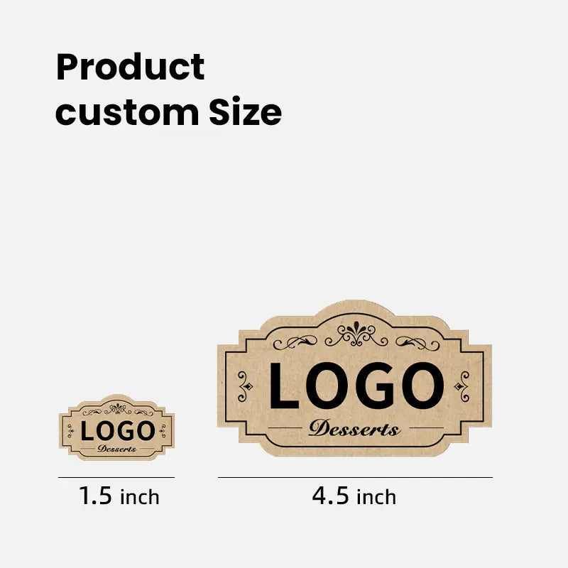 Custom Die Cut Kraft Paper Stickers