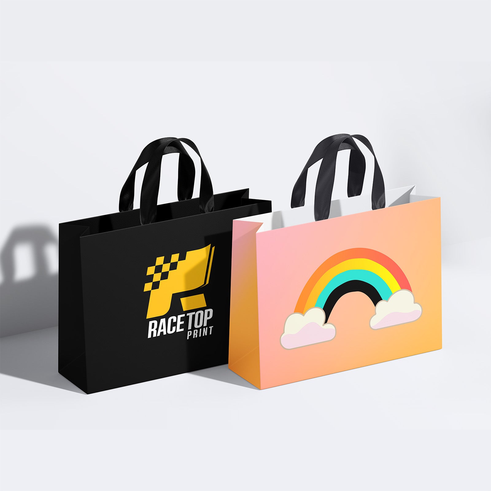 Custom Ribbon Handle Gift Bags - RACETOP