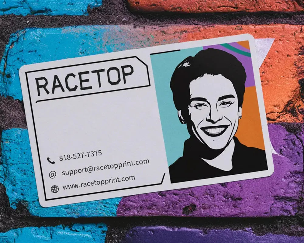 Business card stickers RACETOP