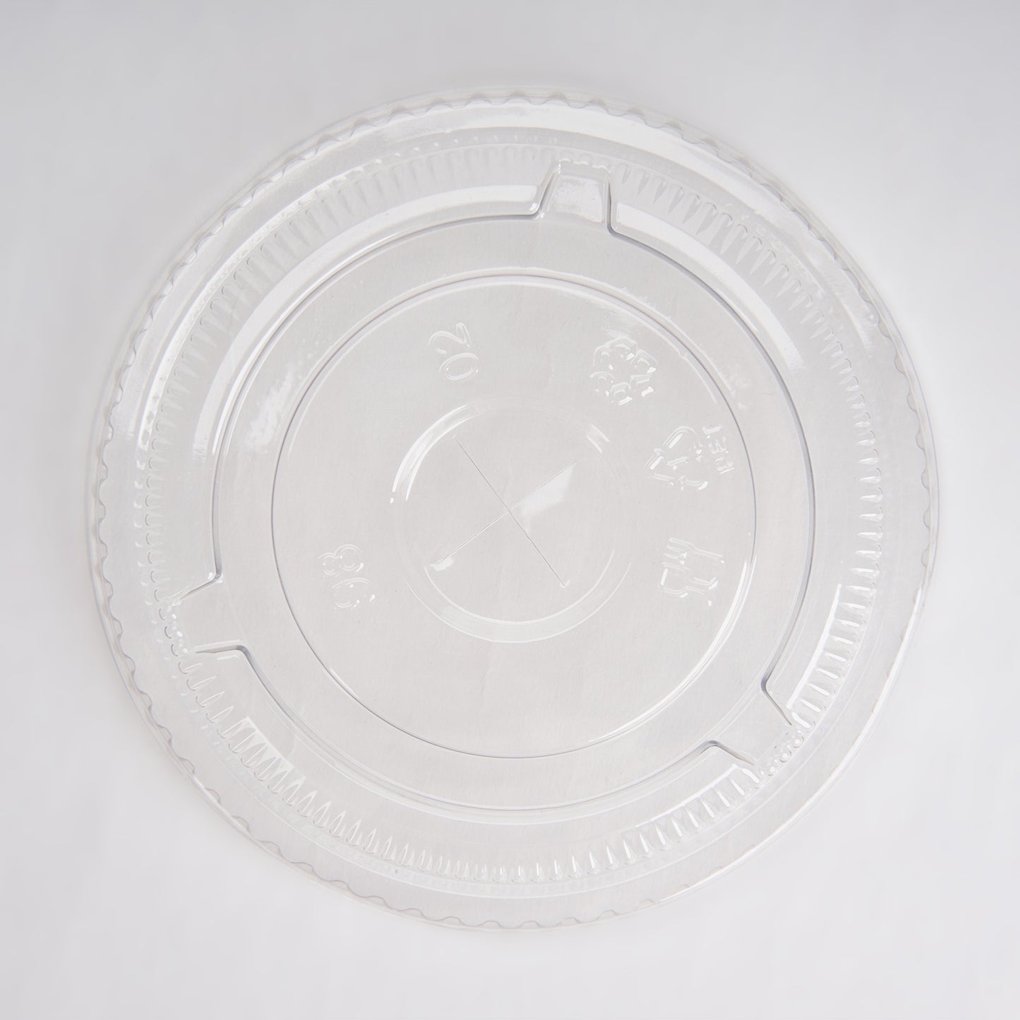 Flat Straw Lid For 12 and 16 oz. Recyclable Plastic Cups