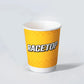 8 oz Custom Recyclable Double Wall Paper Cups RACETOP