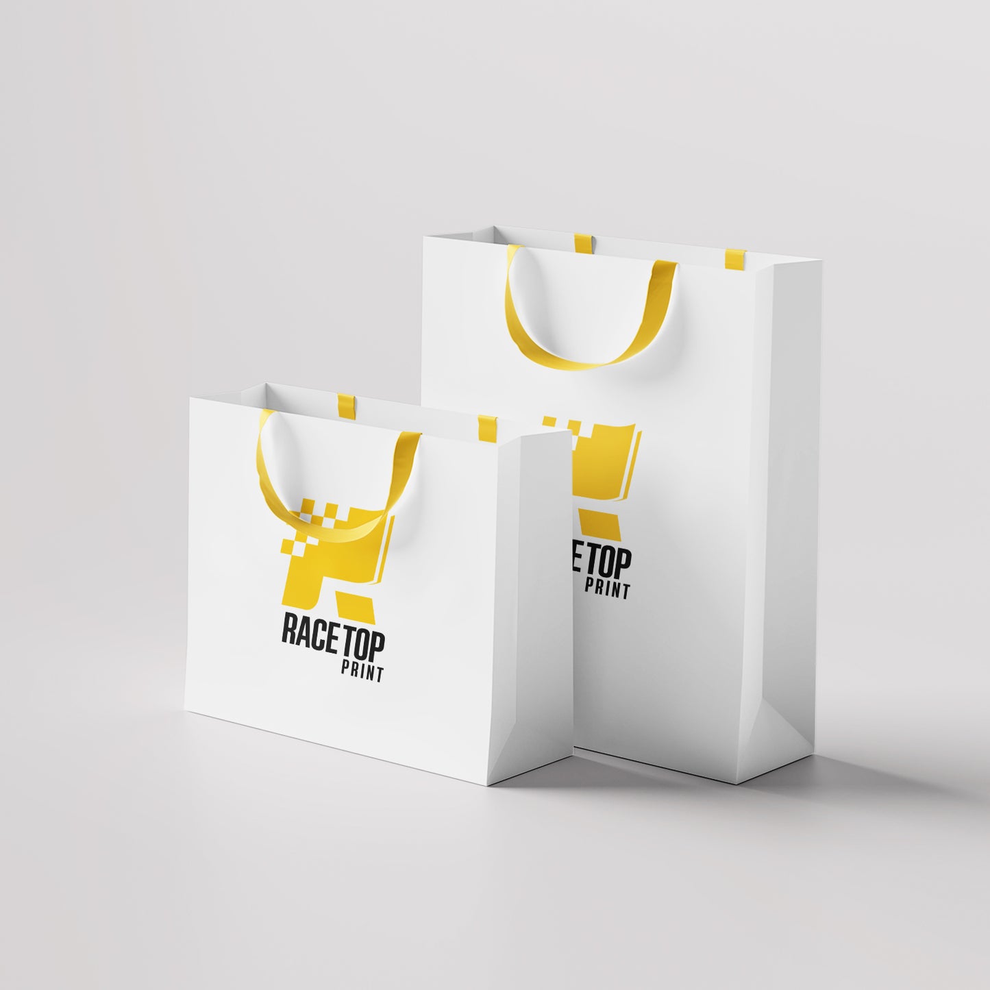 Custom Ribbon Handle Gift Bags - RACETOP