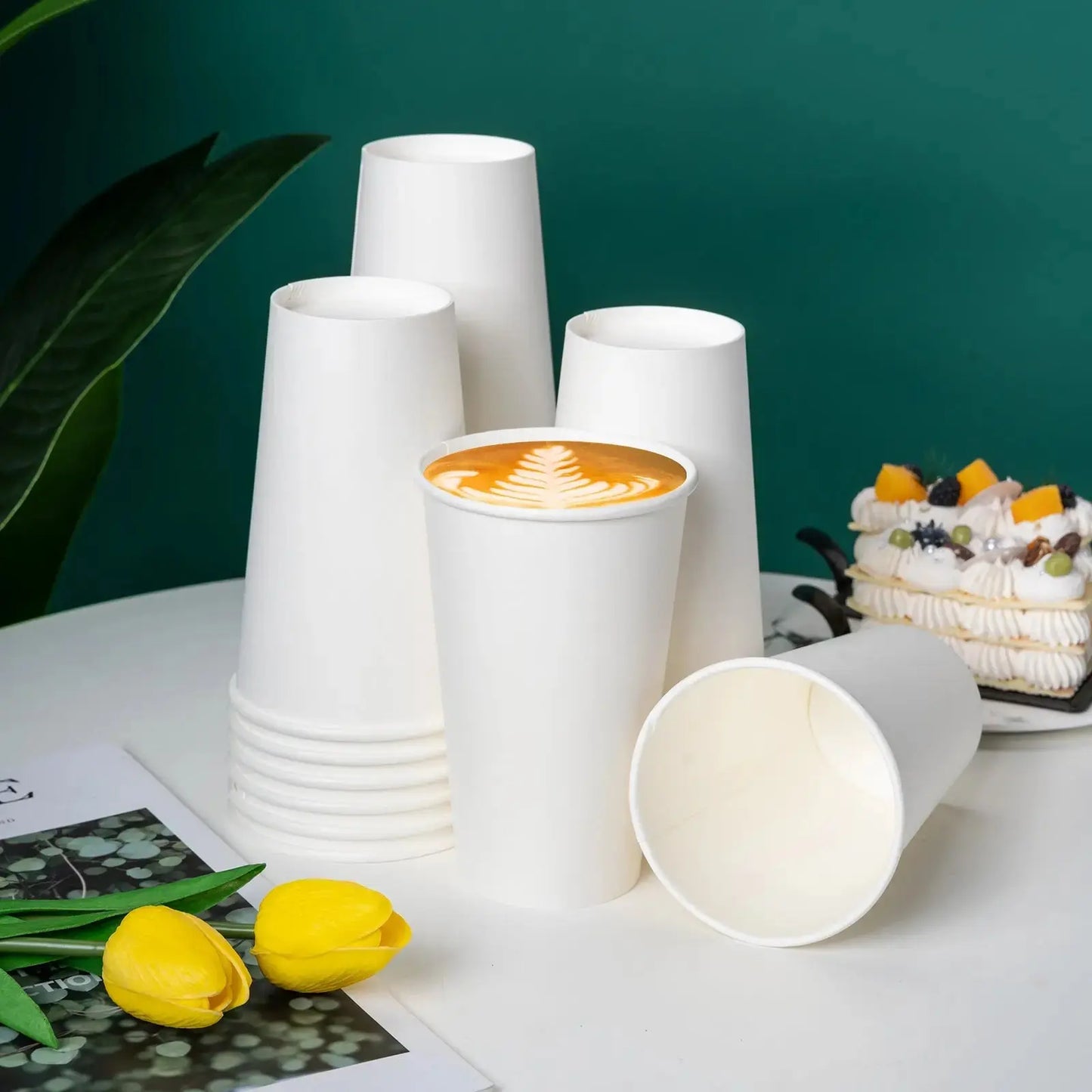 Blank Recyclable Paper Cups - RACETOP